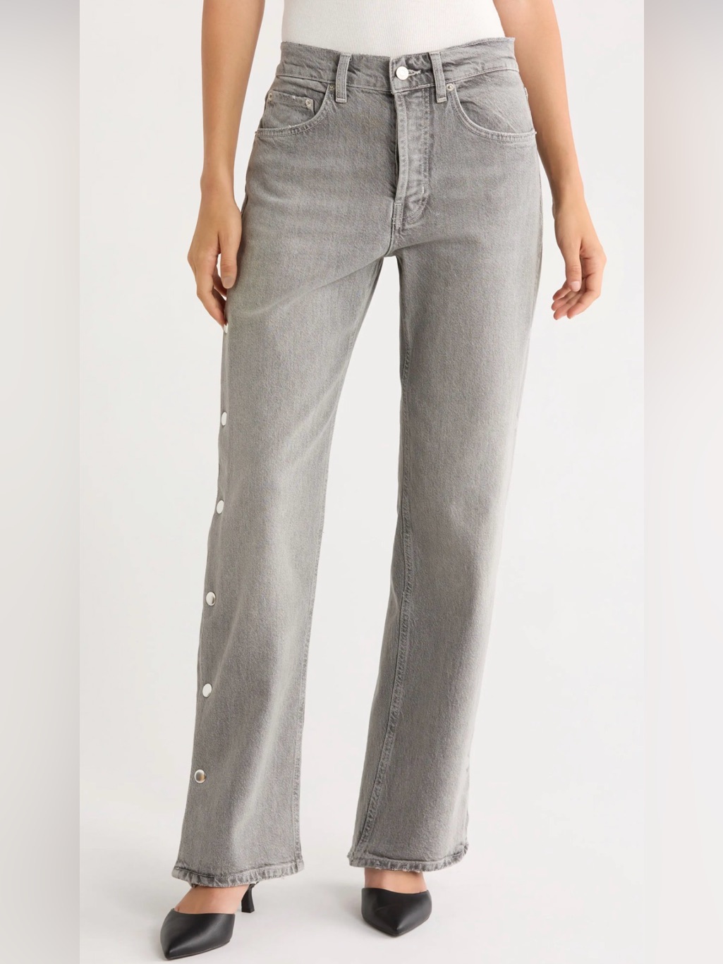 New Rails Del Mar High Rise Boyfriend Jeans In Stone Grey 28